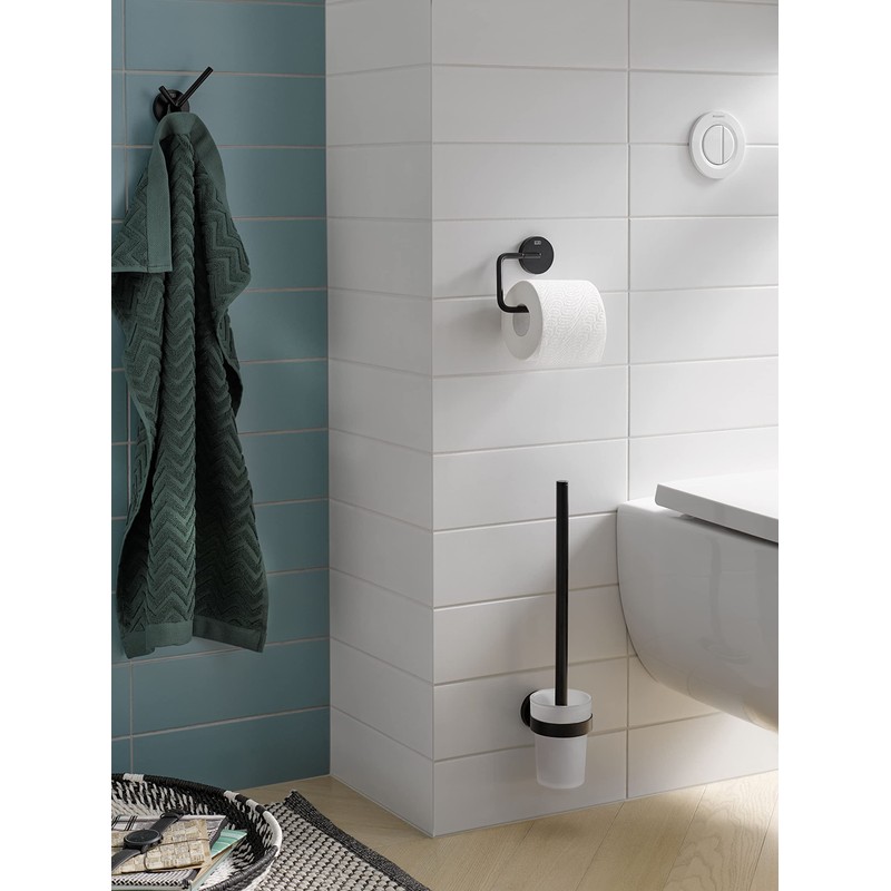 Emco Round Wall Mounted Double Hook Easy Care Aluminium 2
