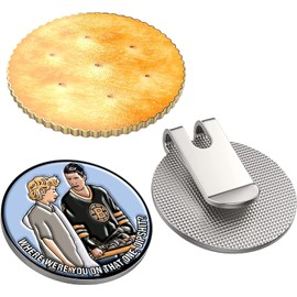 K9King Funny Gilmore Cracker Golf Ball Marker with Magnetic Golf Hat Clip and Happy Caddy Bonus Golf Balls Marker - Unique and Durable Putting Green Golf Accessories for Men and Women | 3 Piece set