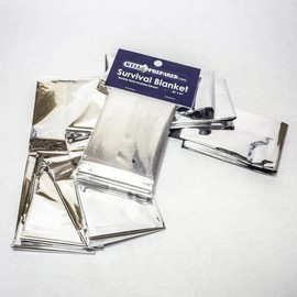 Solar Emergency Survival Blanket, Space Blanket, Mylar Blankets, Thermal Blanket, Survival Blanket, Foil Blanket Camping Shelter, Emergency Preparedness Items (10 Pack)