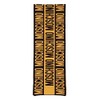 Moschino women wool scarf black - yellow