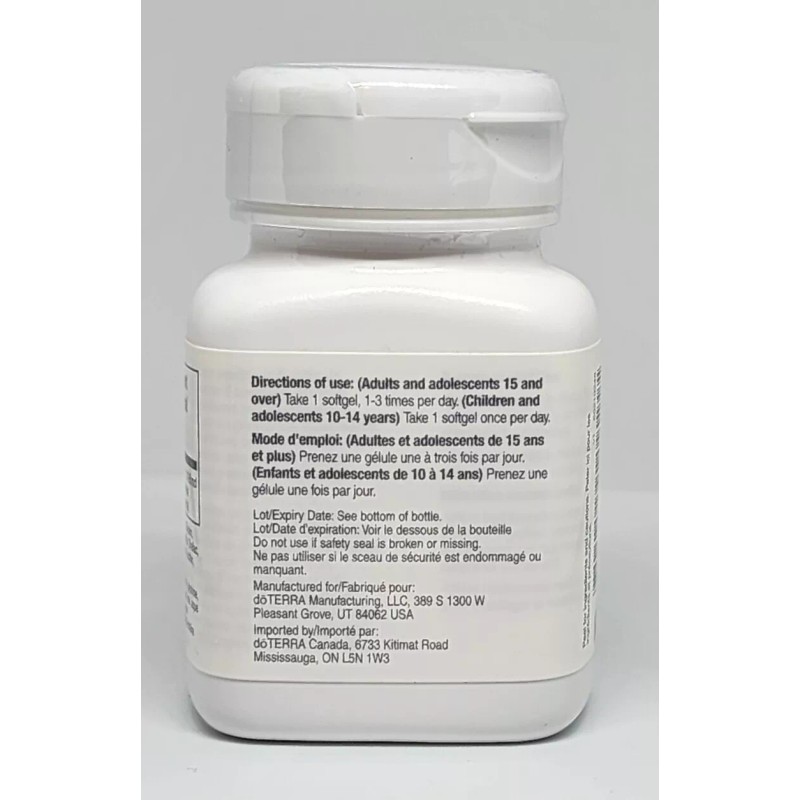 doTERRA Peppermint Essential Oil 60 Softgels New Sealed Bottle