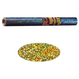 Folia 310/16 400 mm x 1 m Holographic Adhesive, Dots Gold