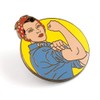 Pinsanity Rosie the Riveter Enamel Lapel Pin