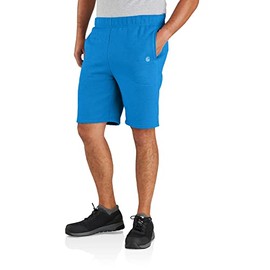 Carhartt 105840 - Pantalón Corto de Forro Polar de Peso Medio, Ajuste Relajado, 9 Pulgadas, Marino Azul Heather, 4X-Large