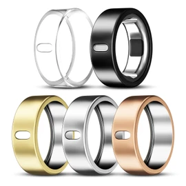 ZOOROO 5 Pack Cover Compatible with Oura Ring Gen 4/Oura Ring Gen 3/3 Horizon, Surport Charging with Cover on, Anti-Scratch TPU Protector for Women Men