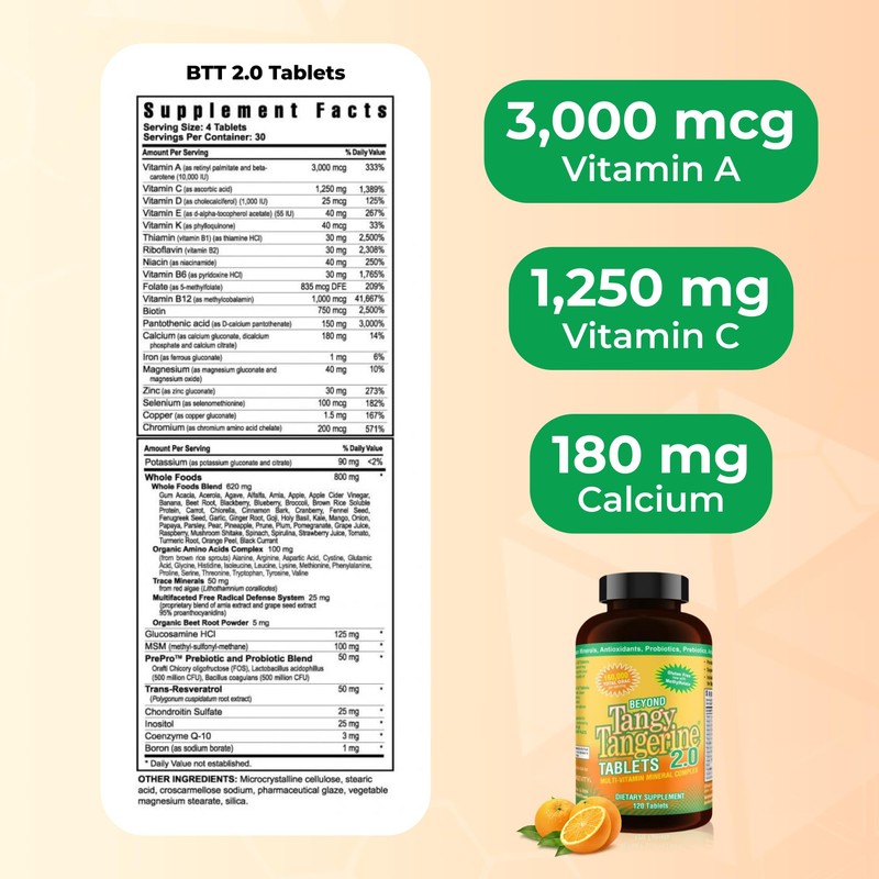 Youngevity Beyond Tangy Tangerine 2.0 Multi-Vitamin & Mineral Complex -