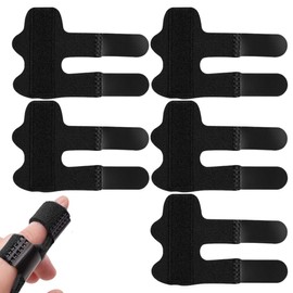 5 Stück Fingerschiene, Fingerglätter Finger Schiene Stabilisator, Verbesserte Fingerstütze Schnapp Finger Schiene Fingerschutz mit Vollständiger Abdeckung Fingerbandage Fingerunterstützung