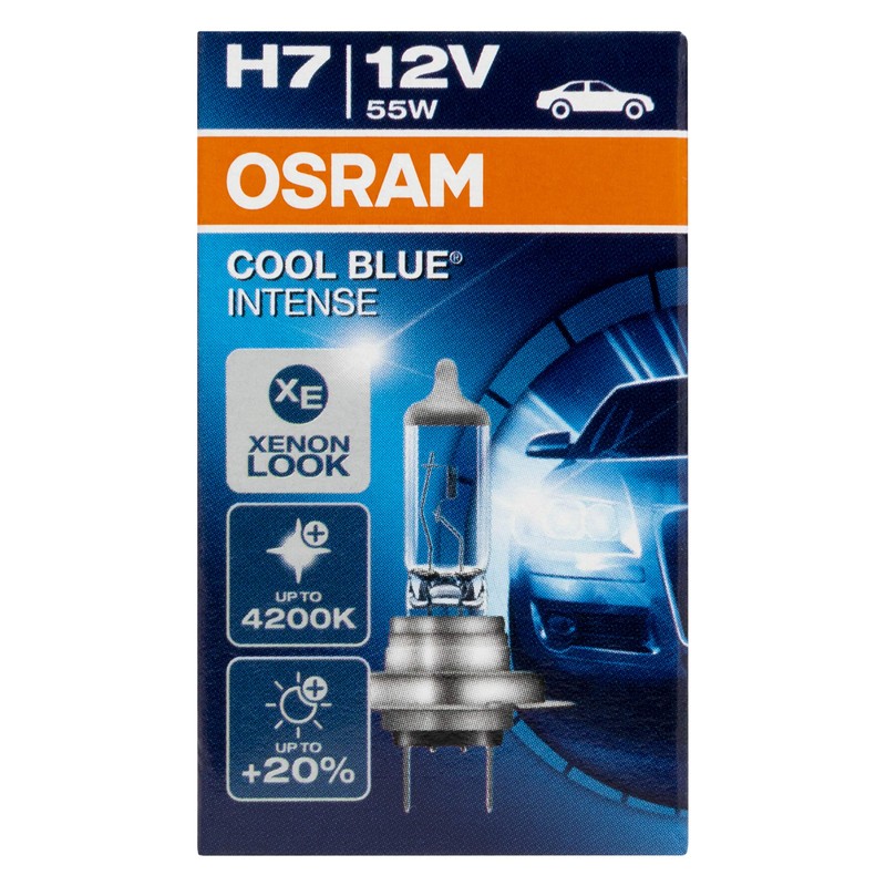 OSRAM 64210CBI COOL BLUE INTENSE H7, halogen headlight lamp, 64210CBI,