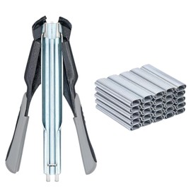 BREUAILY Hog Ring Pliers Kit Automatic Fence Pliers with 2500 Pieces C-Type Clip Fence Pliers Installation Equipment Tool for Pet Fence Mattresses Car Seats Sofas Animal Fence Gabions (Black)