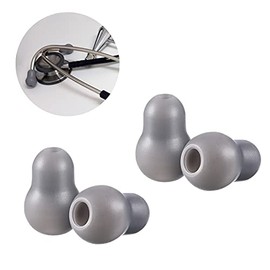 Silicone Ear Tips Earplug Replacement for Littmann Stethoscopes - Comfortable Fit Littman Ear Tips Replacement，Stethoscope Ear Pieces,Cardiology IV Parts & Littmann Stethoscope Parts (Grey)