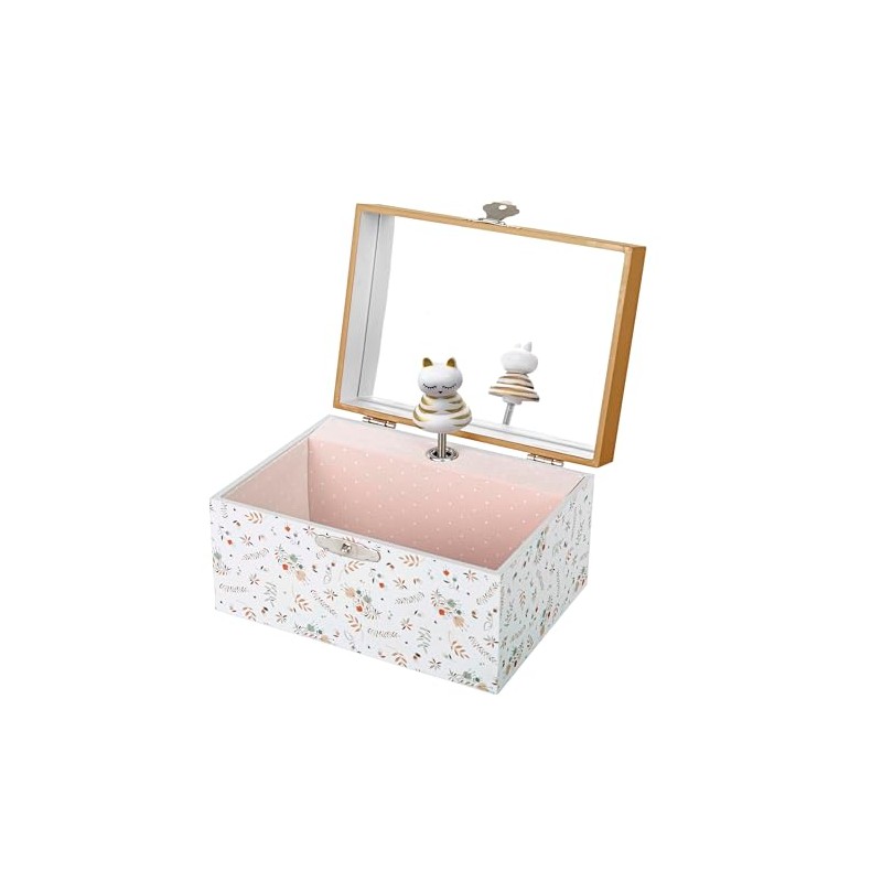 Trousselier 6260120 Children's Cat Music Box with Music and Dancing