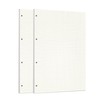 Zelten 2 Pack A4 90 Sheets/180 Pages Squared Loose Leaf