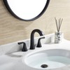 Matte Black Bathroom Sink Faucet, 2 Handle 8 inch Widespread