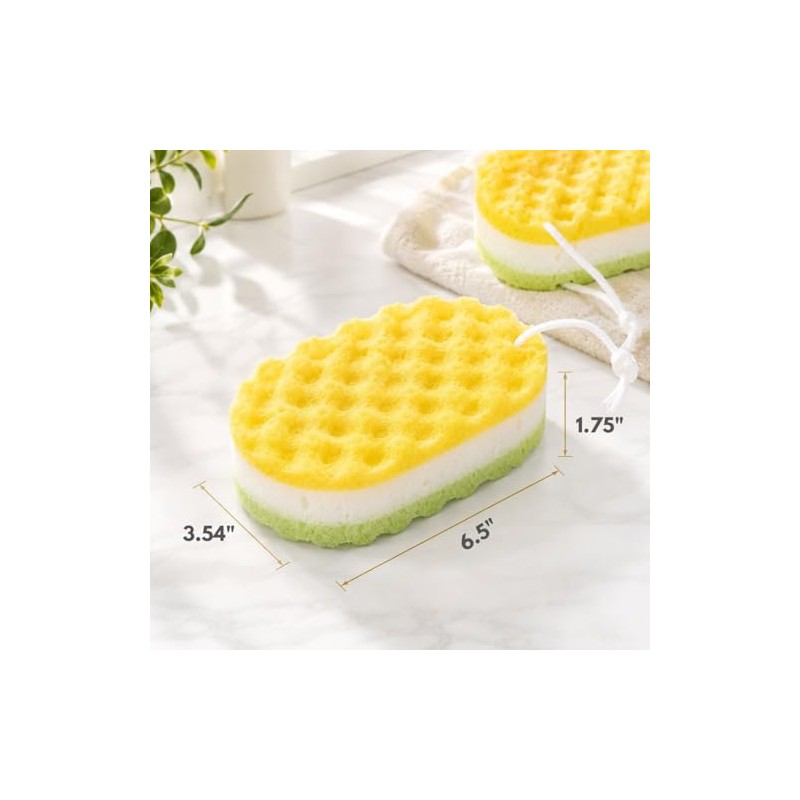 Esponja Baño Lufa Suave Ducha Lavado Corporal Piezas