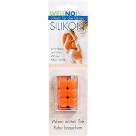 WELLNOISE Ear Plugs Orange Blister Pack of 3 x 2