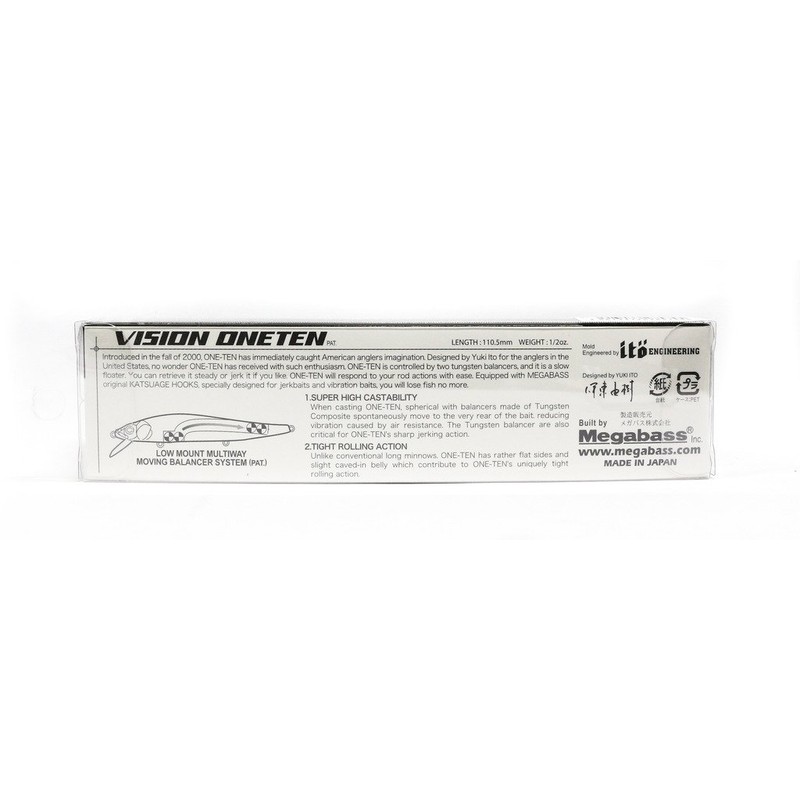 Megabass SUSPENDING LURE VISION FW - 14, per unit, Tequila