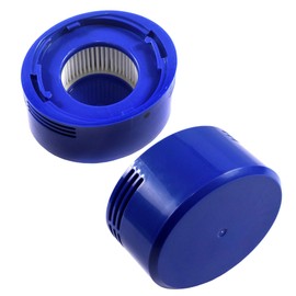 HQRP 2-Pack Post Motor HEPA Filter fits Dyson V7 V8 Animal Absolute Motorhead SV10 SV11 Cordless Vacuum Cleaners, Part 967478-01 DY-967478-01 Replacement Plus Coaster