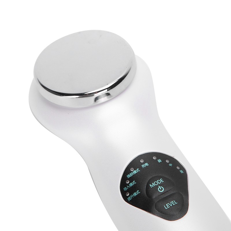 Ultrasonic Face Massager EMS Electric Facial Cleanser Heating Skin Care