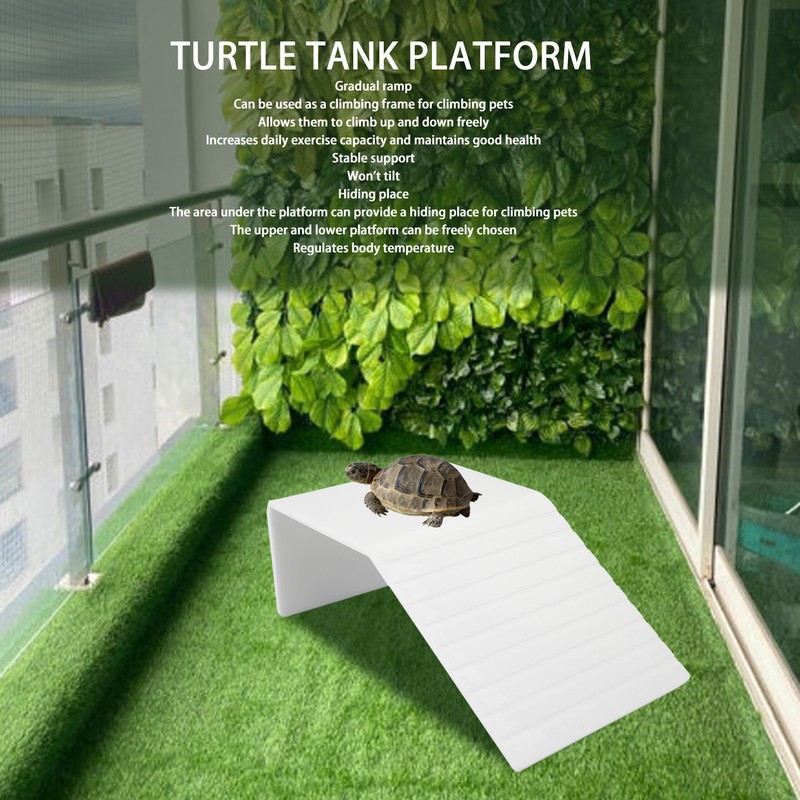 Turtle Basking Platform Multipurpose Landscaping Acrylic Reptile Basking Terrace for