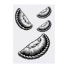 4 x 'Cornish Pasty' Temporary Tattoos - Water Resistant, Skin-Safe,