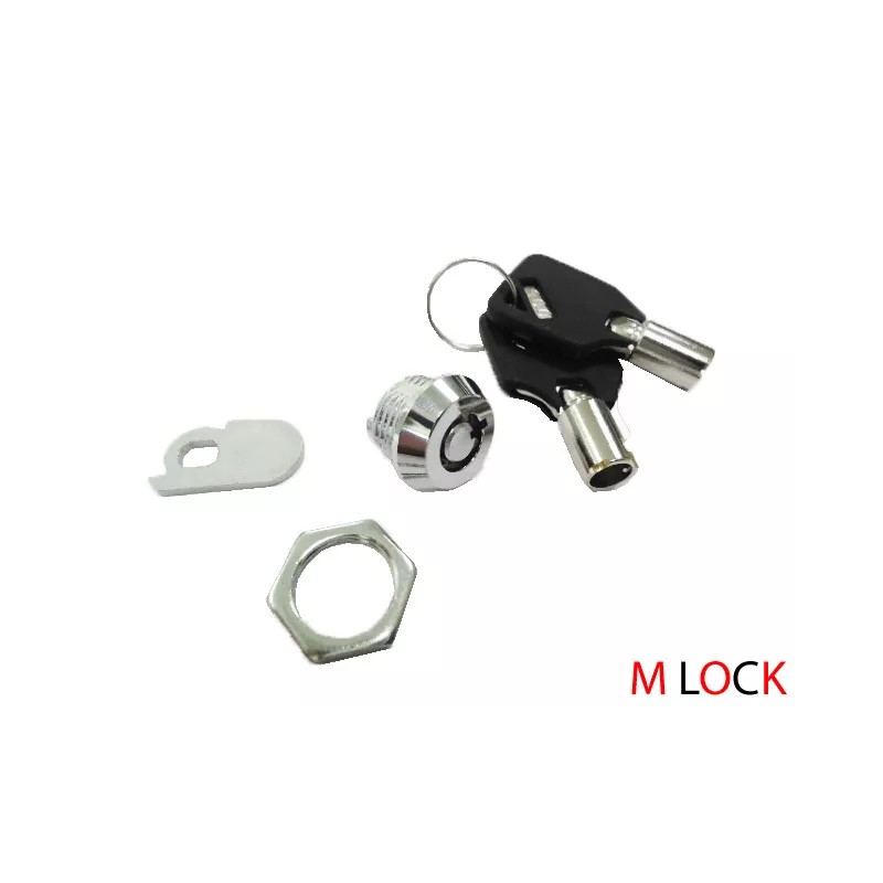 M LOCK Miniature Tubular Camlock 1/4" Toolbox Arcrylic Glasses Door