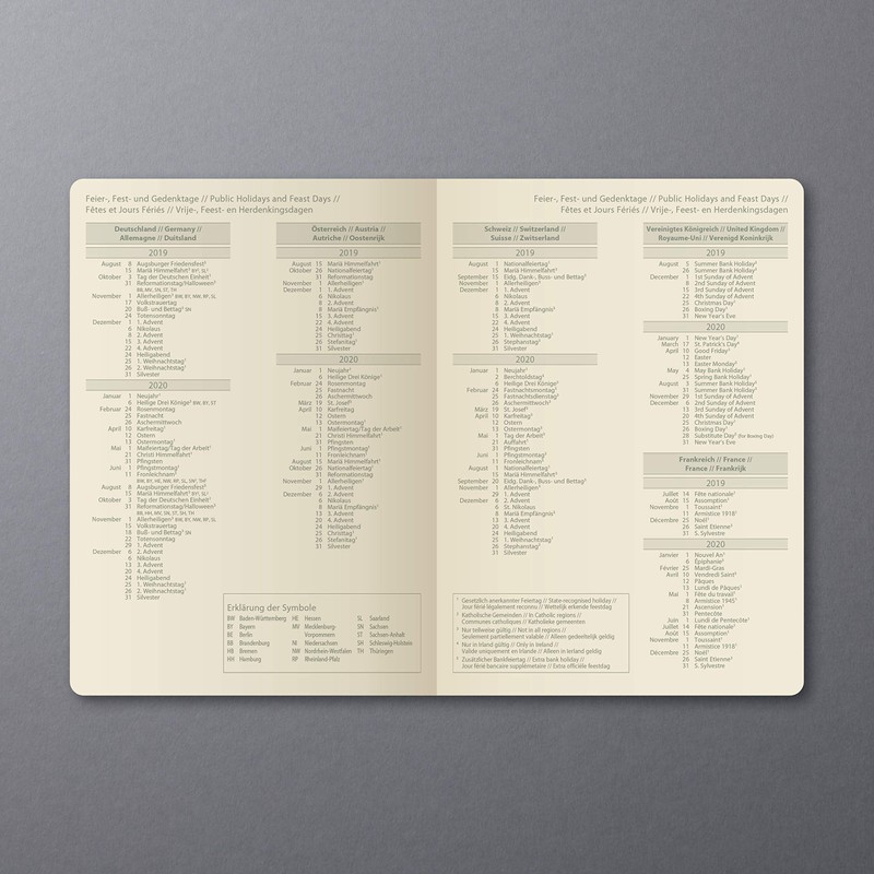 Sigel HC 2019/2020 18 Month Calendar