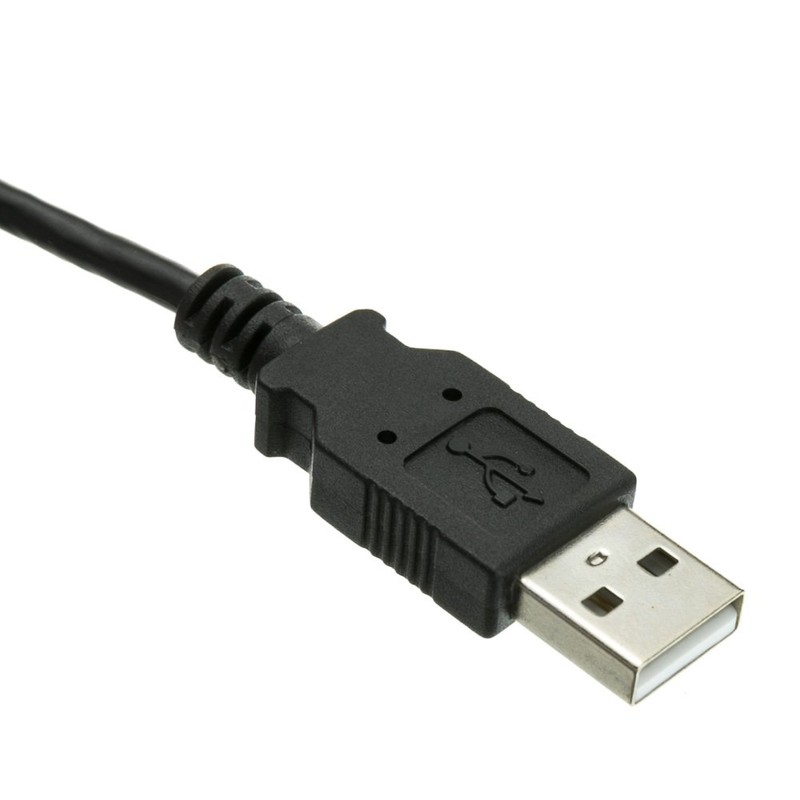 CableWholesale Black USB Type A Male to 4 Pin Mini-B