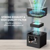 Rechargeable Mini Ashtray with Lid,Detachable Ash tray with Lighter,Aluminum Smokeless