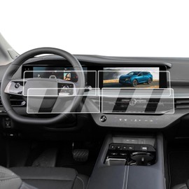 ECOZEN 2025 Nissan Murano Screen Protector - For 2025 Nissan Murano 12.3-Inch Navigation + 12.3-Inch Information Display Screen - 4 Pcs Nano Film 2025 Murano(SV/SL/Platinum) Accessories