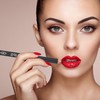 12 Piezas Delineador de Labios 12 Colores, Lápiz de Madera