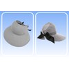 Straw Sun Summer Visor for Women, Female Wide Brim UPF