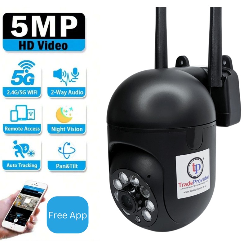 TradeProvider® Dome Camera Home Security with Audio, CCTV Pet Dog
