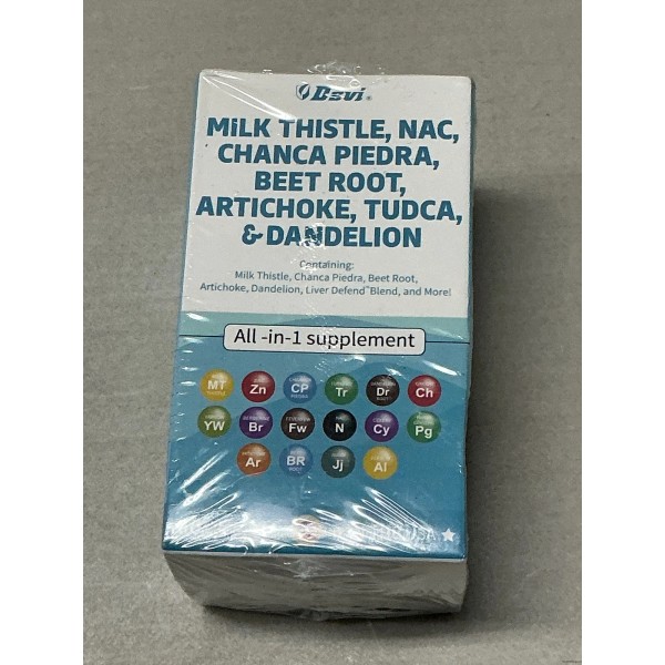 Unbranded Dsvi Milk Thistle 300mg NAC Chanca Piedra Beet Root