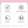 3pcs Facial Cleansing Brush Deep Cleansing Exfoliation Removing Blackhead Massaging