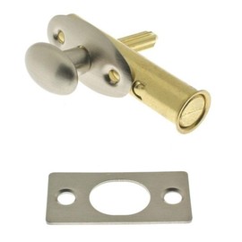 IDHBA idh by St. Simons 28500-015 Premium Quality Solid Brass Mortise Door Bolt, Satin Nickel