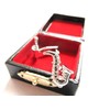 Miniblings Saxophone Cuff Links Cufflinks Buttons + Box Saxophone Sax