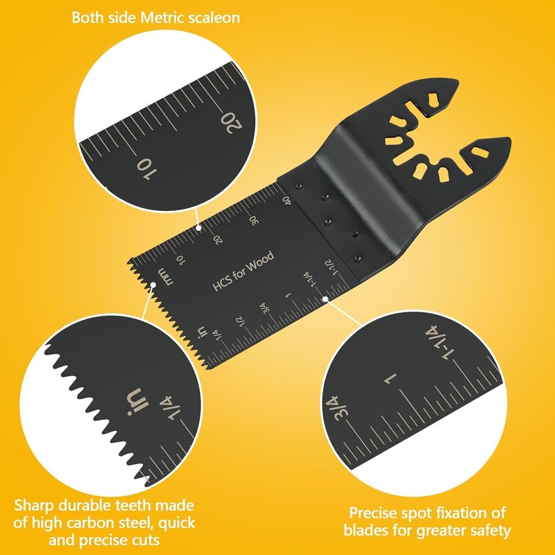 TOAUTO 50pc Oscillating Saw Blades Universal Multi Tool for Cutting