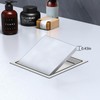 EXF Square Shower Drain 6 Inch Brushed Nickel with Tile