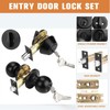 Probrico Keyed Alike Entry Door Knobs Lock Set and Single
