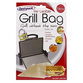 SEALAPACK SAP025 Flavour Lock Grill Bags, Plastic,Silver