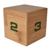 Miracle TimeCube - Natural Bamboo Wood, 1-4 Minute Timer for