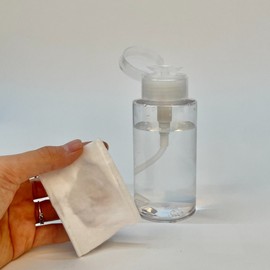 Transparent Nail Dispenser Pump Bottle 200ml 4ea