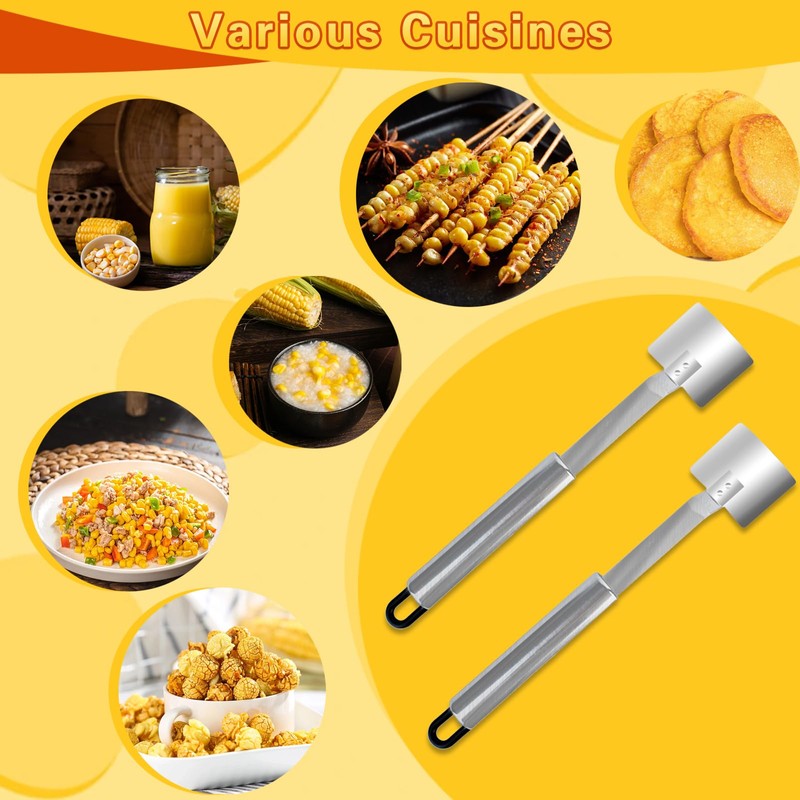Oslynia 2 Pcs Corn Peeler for Corn on The Cob,