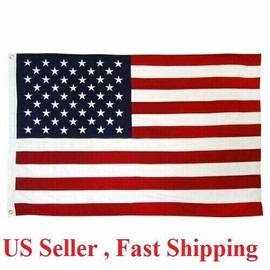 Battery Conneciton 3x5 Ft American Flag w/ Grommets - United States Flag - US Flag - USA America.