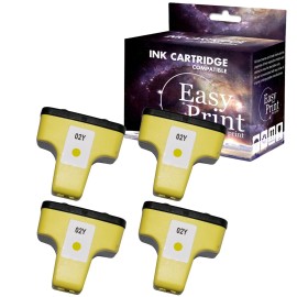 For HP 4PK replace for HP 02 Ink Cartridge Yellow for PhotoSmart 3108 3210 C8180