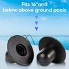 Pack of 4 Pool Plugs, Pool Adapter, Pool Sealing Plug,