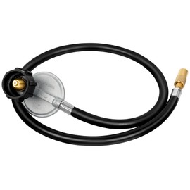 VBOYL 3-Foot Propane Hose Adapter and Regulator to Convert 1 to 20 lb. Propane Tanks to 5 to 40 lb. Propane Tanks for Gas Hoses for Weber Q, Coleman Grills, Buddy heaters, Grill Components and More.