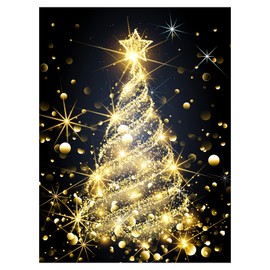 clothmile Christmas Tree Diamond Art Kits for Adults Christmas Full Drill Diamond for Beginners, 5d Paint with Diamonds Pictures Gem Art Kits DIY Adult Crafts Kits 12x16inch