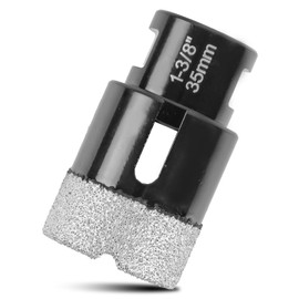 ZKH Diamond Core Drill Bits 1-3/8 Inch, Vacuum Brazed Hole Saw, Tile Drill Bits with 5/8-11 Thread, Apply for Porcelain Ceramic Marble Stone Glass Granite