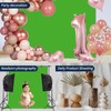 Pksoiil Green Screen Backdrop，Chromakey Virtual GreenScreen Background Sheet，Fabric Wrinkle Resistance